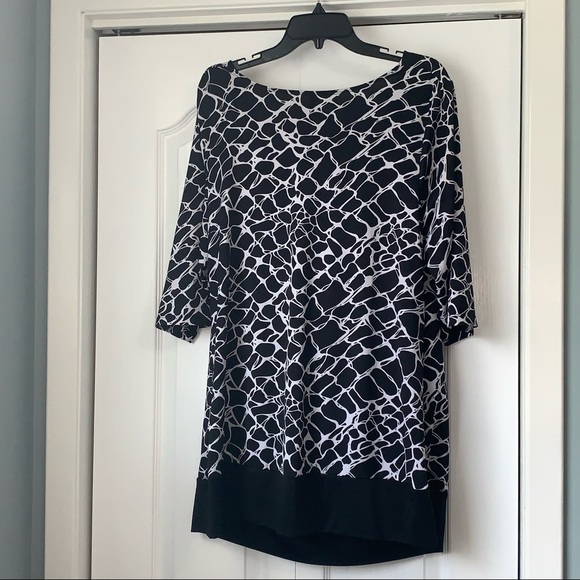 PENNINGTONS plus size 1X Drape Neck Blouse office wear wedding - Picture 3 of 8